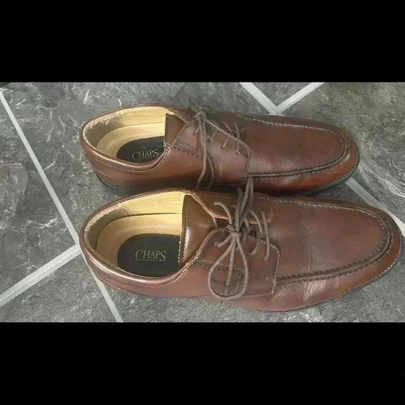Chaps Brown Oxford Dress Shoes 11M - Picture 1 of 8